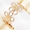 Boho 304 Stainless Steel Hollow Link Cuff Bangles SA-CBA1E89-01C-G-1