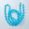 Electroplate Glass Beads Strands EGLA-R008-15x10mm-10-2