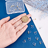 Transparent U Type Alloy Ear Clip PALLOY-PH0012-72-3