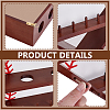 Wall-mounted Pine Wood Organizer Display Stands for Championship Rings RDIS-WH0016-25A-5