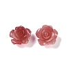 Synthetic Coral 3D Flower Rose Beads CORA-A005-14mm-29-1