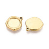304 Stainless Steel Pendant Cabochon Settings X-STAS-T067-70A-G-2