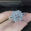 Brass Micro Pave Cubic Zirconia Finger Rings for Women FS-WG4C4EA-07-1
