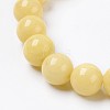 Natural Mashan Jade Beaded Stretch Bracelet BJEW-P207-01-8mm-2