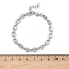 304 Stainless Steel Link Bracelets BJEW-B169-02P-6