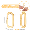10Pcs Brass Spring Gate Rings KK-BBC0015-57G-03-2