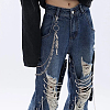 1Pc Alloy Skeleton Charm Double Layer Chains for Jeans Pants AJEW-DC0002-13-5