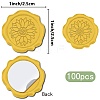 100Pcs Adhesive Wax Seal Stickers DIY-CP0011-01E-2
