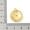 Rack Plating Brass Micro Pave Cubic Zirconia Pendants KK-P277-26G-4