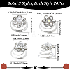 60Pcs 3 Styles Spiral Hair Pin Coil Iron Hair Accessories OHAR-SP0001-10B-2