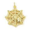 Halloween Theme Rack Plating Brass Pendants KK-Z067-18G-05-1