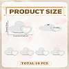 10Pcs 201 Stainless Steel Charms STAS-LP0003-10-2