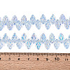 Electroplate Transparent Glass Beads Strands EGLA-N056-03A-09-4