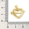 Mother's Day Brass Micro Pave Clear Cubic Zirconia Pendants FIND-Z041-20G-3