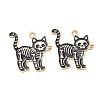 Skull Alloy Enamel Pendants AL-CBAD3B4-04G-05-1