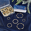 SUNNYCLUE 32Pcs 4 Style Alloy Linking Rings FIND-SC0002-39-4