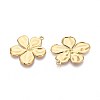 304 Stainless Steel Flower Pendants X-STAS-T067-30G-2