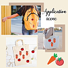 Gorgecraft 28Pcs 2 Style Tomato & Carrot Non Woven Fabric Embroidery Iron on Applique Patch PATC-GF0001-12-5