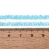 Electroplate Opaque Glass Beads Strands LS-EGLA-Q139-01A-C15-4