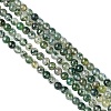 Natural Moss Agate Bead Strands G-K146-07-3mm-3