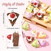 30Pcs 5 Colors Opaque Resin Imitation Food Pendants RESI-CJ0003-45-2