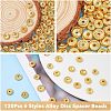 SUPERFINDINGS 120Pcs 6 Styles Rack Plating Alloy Spacer Beads KK-FH0004-68-4