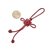 Nylon Thread Chinese Knot Pendant Decorations HJEW-JM02498-01-3