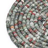 Natural African Bloodstone Beads Strands G-P575-B11-4x2mm-3