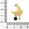 304 Stainless Steel Rhinestone Pendants STAS-P431-41G-01-3