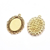 Tibetan Style Oval Alloy Pendant Cabochon Settings LS-X-TIBEP-Q054-44AG-RS-4