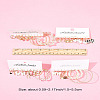 5 Sets 5 Colors Alloy Hoop Earring Sets EJEW-FS0001-23B-9