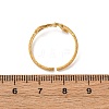 304 Stainless Steel Adjustable Cuff Rings for Women LS-RJEW-B131-04G-2