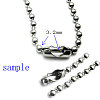 Tarnish Resistant Stainless Steel Ball Chain Connectors X-STAS-L018E-P-2