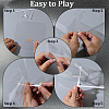 6Pcs DIY Craft PET Windmill DIY-CP0013-48A-6