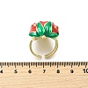 Brass Cuff Rings RJEW-H251-01G-5