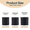 3 Rolls 3 Styles Round Nylon Braided Cord NWIR-TADJ0001-03D-4