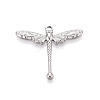 304 Stainless Steel Dragonfly Pendants STAS-T069-23P-1
