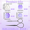 1Bag Plastic Hair Braiding Tool FIND-PA0001-59-2