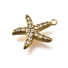 304 Stainless Steel Micro Pave Cubic Zirconia Pendants STAS-Z160-01G-01C-2