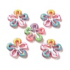 Transparent Acrylic Enamel Beads OACR-P038-04A-M-1