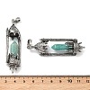 Natural Amazonite Faceted Pointed Bullet Shaped Big Pendants G-P613-01AS-02-3