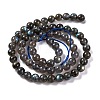 Grade AA Natural Gemstone Labradorite Round Beads Strands G-E251-33-6mm-02-4