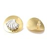 Rack Plating Brass Stud Earrings EJEW-B062-04GP-01-2