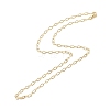 Brass Cable Chains Necklace for Women X-NJEW-P265-32G-2