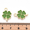 Rack Plating Alloy Enamel Pendants ENAM-N055-088-08LG-3