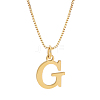 1pc 304 Stainless Steel Letter Pendant Necklaces NJEW-LP0001-38G-G-1