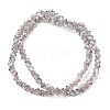 Electroplate Transparent Glass Beads Strands GL-CBA7A17-01A-01-4