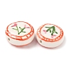 Flower Theme Handmade Porcelain Beads LAMP-D303-06C-01-3