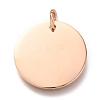 Ion Plating(IP) 304 Stainless Steel Charms EJEW-L238-03E-RG-1