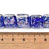 Handmade Dichroic Foil Glass Beads Strands DICH-U001-07C-4